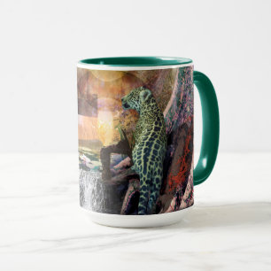 Leopard Blue Lagoon Tasse