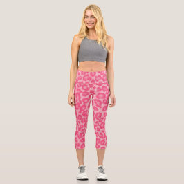 Leopard Blush Capri Leggings