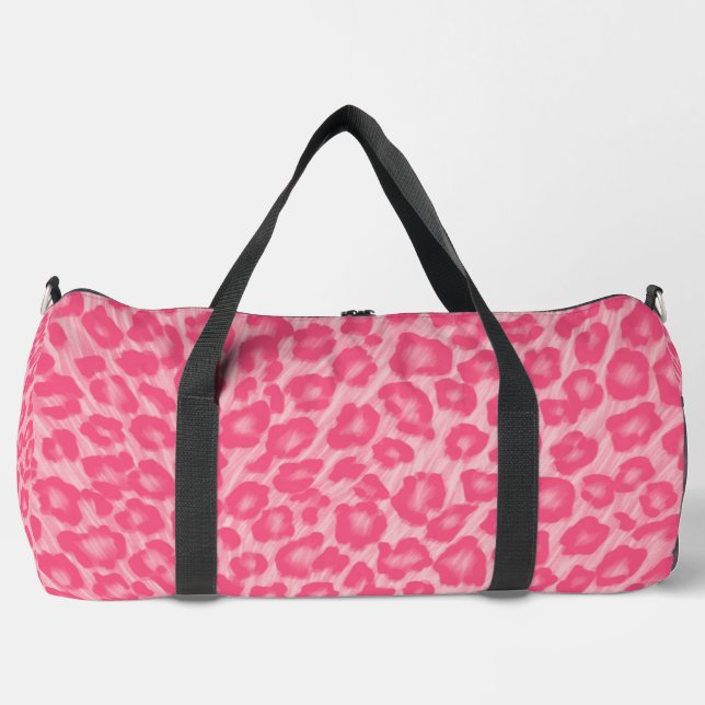 Leopard Blush Duffle Bag (Vorderseite)