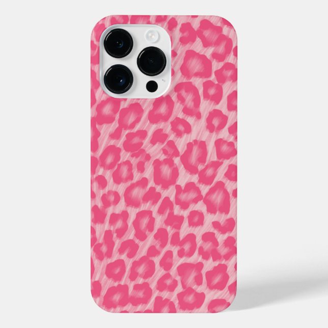 Leopard Blush iPhone 14 Pro Max Hülle (Rückseite)