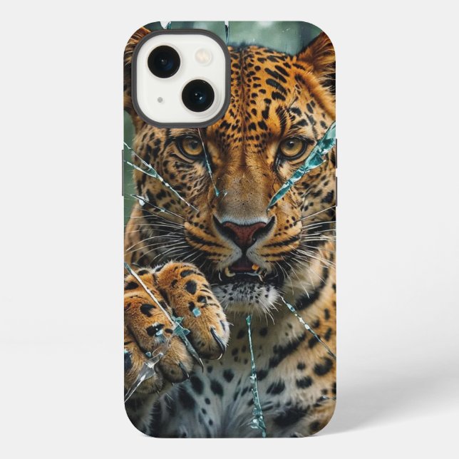 Leopard bricht durch  iPhone hülle (Rückseite)