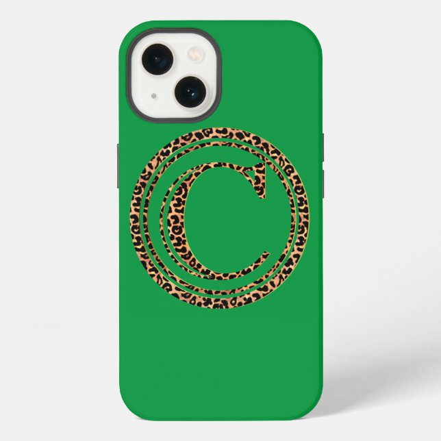 Leopard Brief C iPhone Hülle (Rückseite)