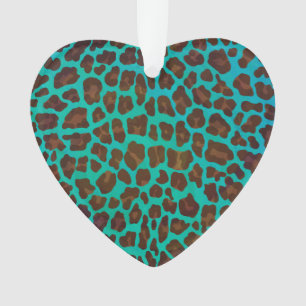 Léopard Brown et Turquoise