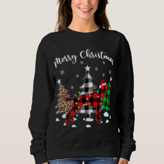 Leopard Buffalo Kariert English Pointer Dog Christ Sweatshirt