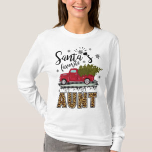 Leopard Buffalo Karierte Christi-Lieblingstante T-Shirt