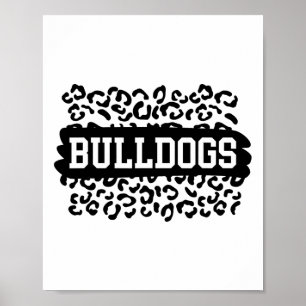 Leopard Bulldogs Schulgeist Name Fan Team Ck To Poster