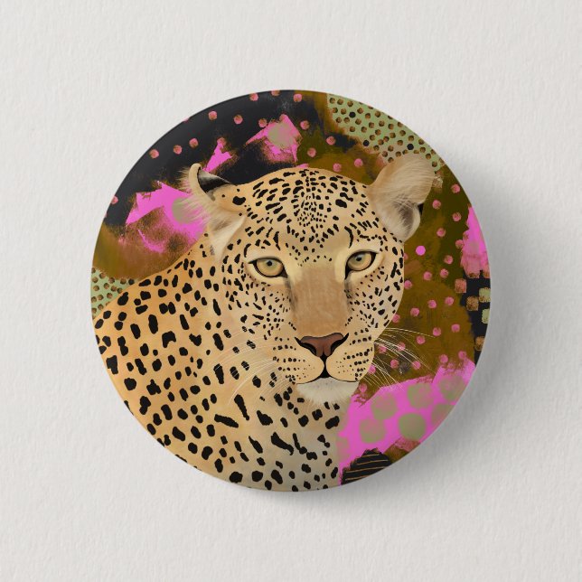 Leopard Button (Vorderseite)