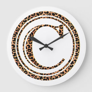 Leopard C Große Wanduhr