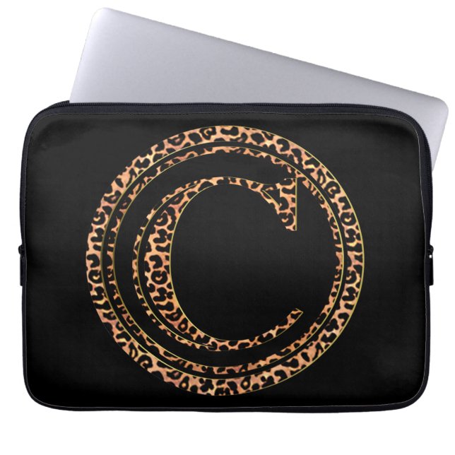 Leopard C Laptopschutzhülle (Vorderseite)