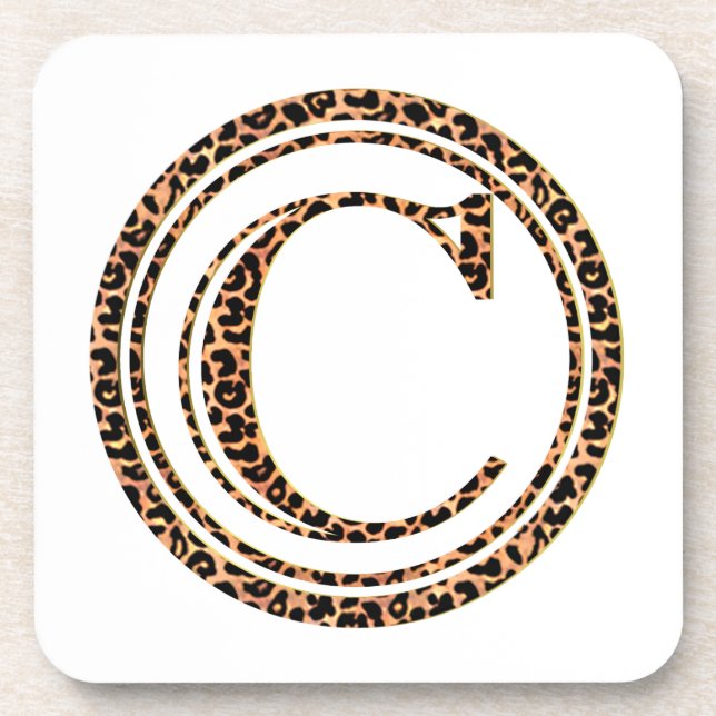 Leopard C Untersetzer (Vorderseite)