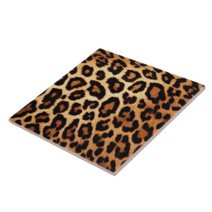 Leopard Cat Moderne Tierdrucksammlung Fliese
