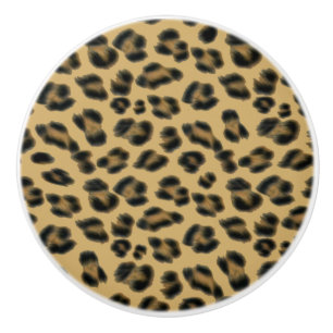 Leopard Cheetah Animal Print Muster Keramikknauf