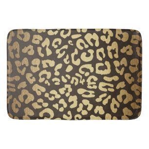 Leopard Cheetah Animal Skin Print Modern Glam Gold Badematte