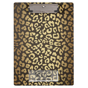 Leopard Cheetah Animal Skin Print Modern Glam Klemmbrett