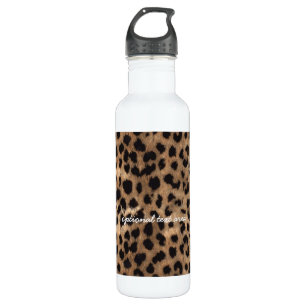 Leopard Cheetah Druck Glamour Mädchen Trinkflasche
