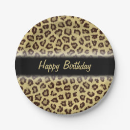 Leopard / Cheetah Print Custom Party Pappteller