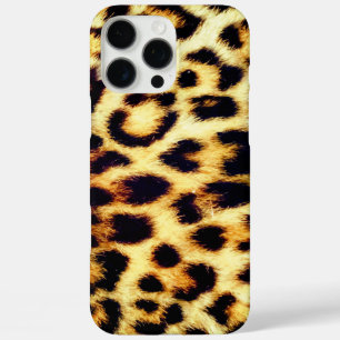 Leopard Cheetah Print Imitate Fur iPhone 16 Pro Max Hülle
