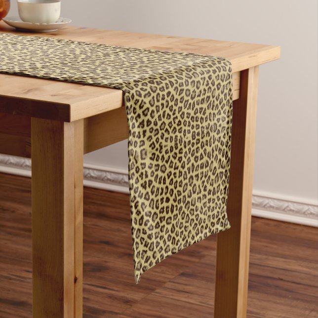 Leopard / Cheetah Print Kurz Table Runner Kurzer Tischläufer (Beispiel)