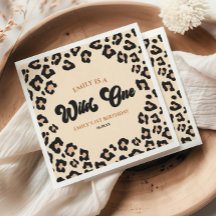 Leopard Cheetah Print Wild 1. Geburtstag Party