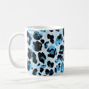 Leopard Cheetah Skin: Vintage Gefärbte Krawatte de Kaffeetasse