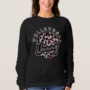 Leopard Cheetah Volleyball Maroon Nanny Shirt Wome