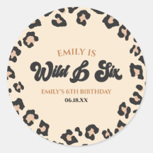 Leopard Cheetah Wild und 6. Geburtstagsparty