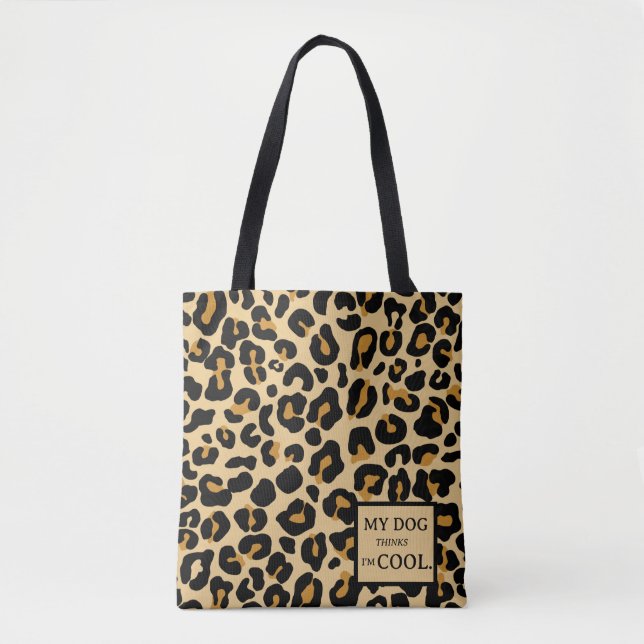 Leopard Classic Modern Cheetah Trendy Dog Custom Tasche (Vorderseite)