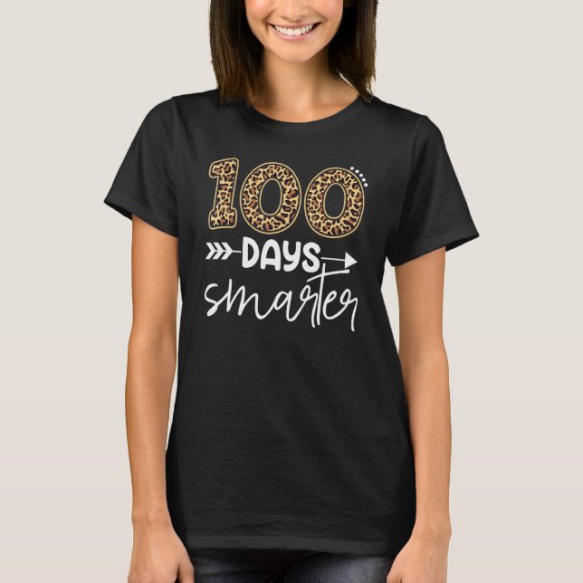 leopard costume 100 days smarter happy 100th day o T-Shirt (Vorderseite)