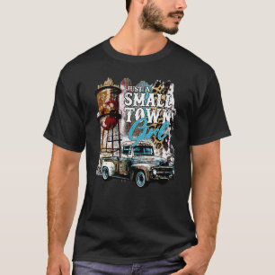 Leopard-Cowgirl-LKW Nur ein Mädchen aus einer Klei T-Shirt