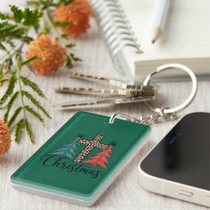 Léopard croix arbres de Noël chrétiens 