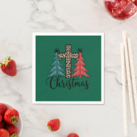 Leopard Cross Weihnachtsbäume Christlich