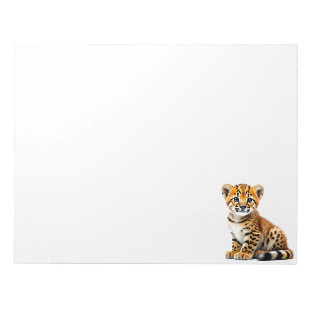 Leopard Cub Notizblock (Vorderseite)
