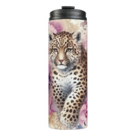 Leopard Cub & Rose Chili Bowl Thermosbecher