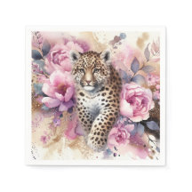 Leopard Cub & Rose