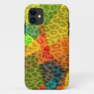 Leopard Cubism Abstrakt Art Geometrisches Muster Case-Mate iPhone Hülle