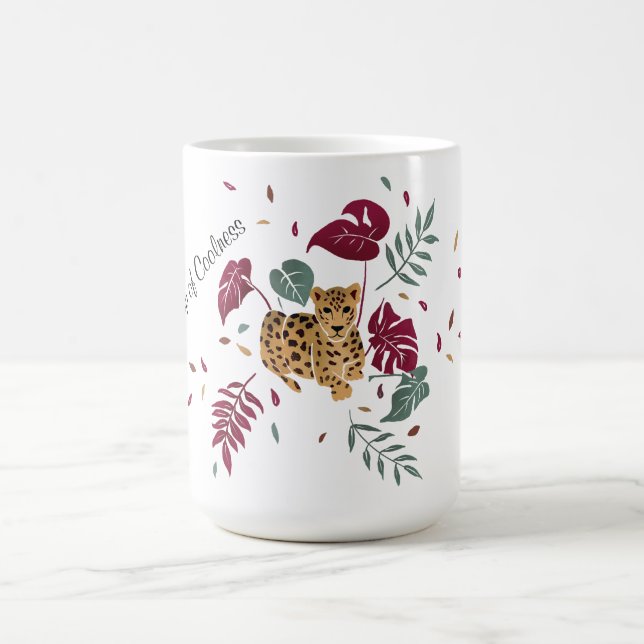 Leopard-Cup der Kühle Kaffeetasse (Mittel)