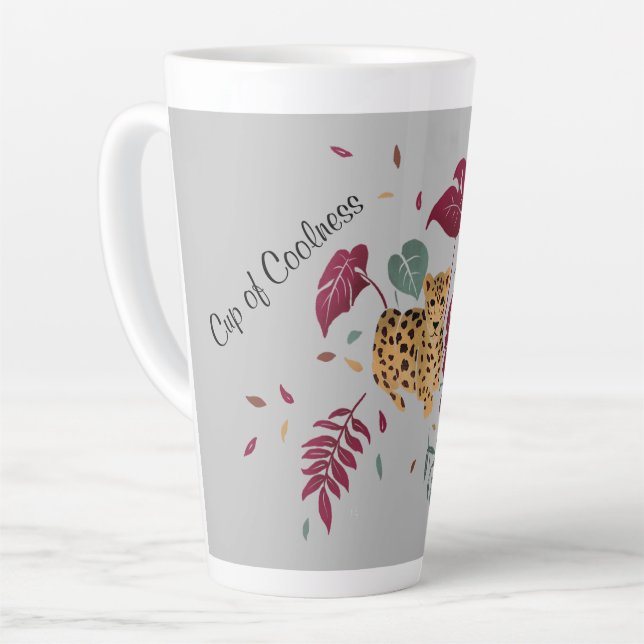 Leopard-Cup der Kühle Milchtasse (Linke Ecke)