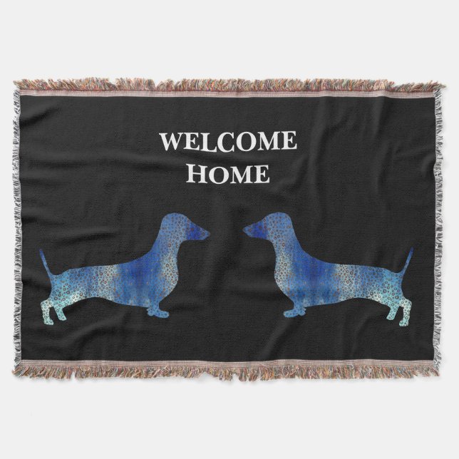 Leopard-Dackel Decke (Vorderseite)