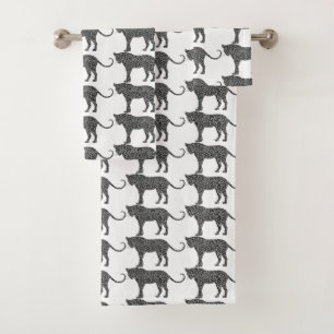 léopard d'argent sur White Classic