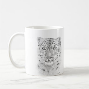 Léopard des neiges - tasses d'art animal