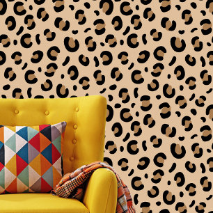 Leopard Design Animal Print Savanne Wallpaper Tapete