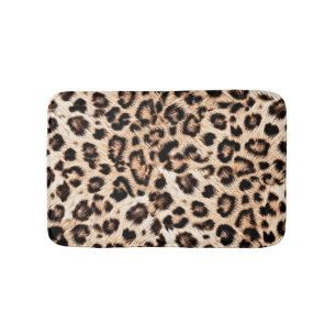 Leopard Design Pattern: Wilde Eleganz. Badematte
