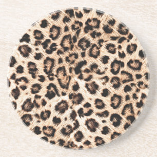 Leopard Design Pattern: Wilde Eleganz. Getränkeuntersetzer