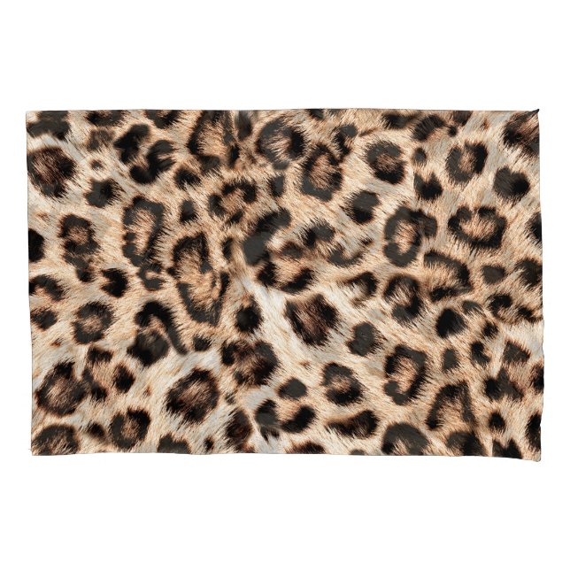 Leopard Design Pattern: Wilde Eleganz. Kissenbezug (Vorderseite)