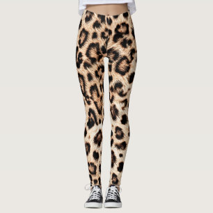 Leopard Design Pattern: Wilde Eleganz. Leggings