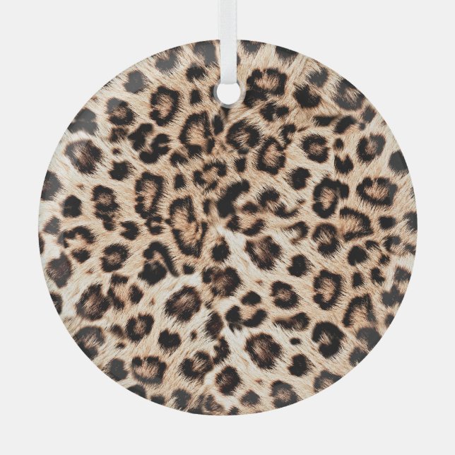Leopard Design Pattern: Wilde Eleganz. Ornament Aus Glas (Vorderseite)