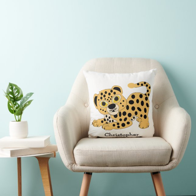 Leopard Design Personalisiert Kissen (Stuhl )