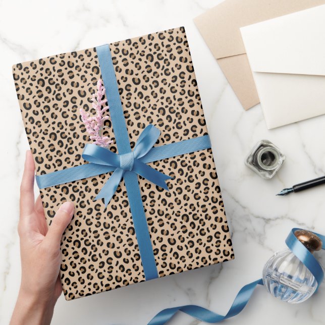 Leopard Design Tier Print Savanne Packpapier (Schenken)
