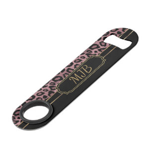 Léopard d'or Rose Monogramme