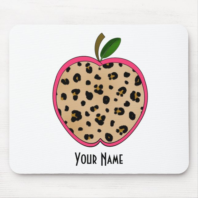 Leopard-Druck-Apple-Lehrer Mousepad (Vorne)